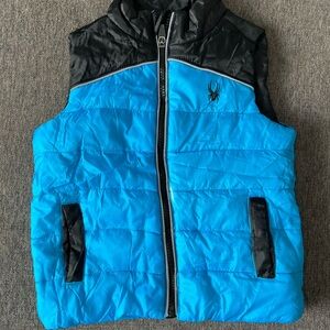 Spyder Kids Blue and Black Vest Size 2T